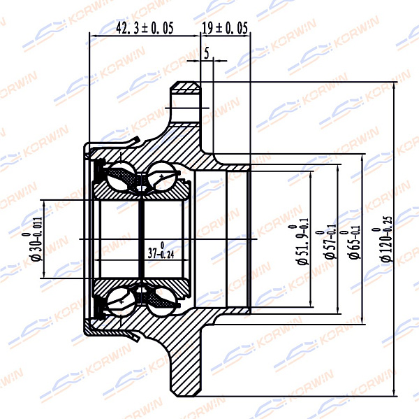 ступица колеса korwin kwah0007 оптом от производителя по низким ценам